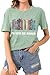 It’s a Good Day to Read a Book Shirt Womens Graphic Tees Funny Cute Book Lovers Reading Adult Cool Humor Sarcastic Sayings Joke Shirt (Light Green-M)