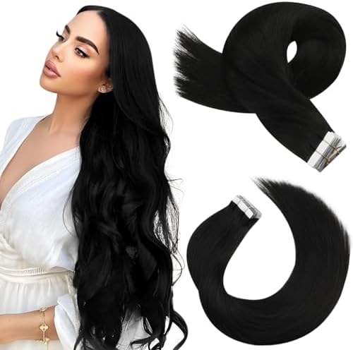 Moresoo Human Hair Extension Tape in Balayage Real Hair Tape in Extensions Light Brown with Platinum Blonde Ombre Tape in Hair Extensions Real Human Hair 12 Inch 20 Pieces/30g #8/22/8