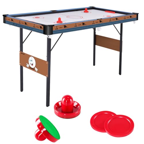 OYE 55Inch 3 in 1 Combo Spieltisch, Faltbarer Billardtisch/Billardtisch, Hockeytisch, Tischtennistisch mit allem Zubehör