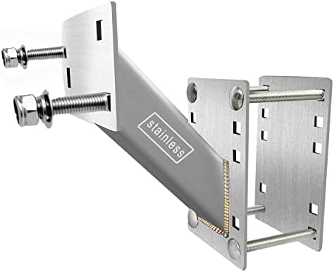 Su ying Spare Tire Mount Bracket for Trailer, Stainless Steel Material Spare Tire Carrier, Fits Most 4 & 5 & 6 Lugs Wheels on 4", 4.25''，4.5'', 4.75'', 5" or 5.5" Boat Trailer Spare tire Mount