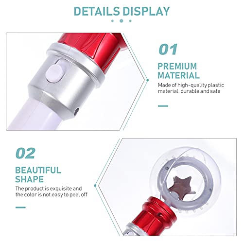 jojofuny Bastão Brilhante Led Bola de Brinquedo Varinha Glitter Vara para Crian?as 1 Pe?a LED Fulgor