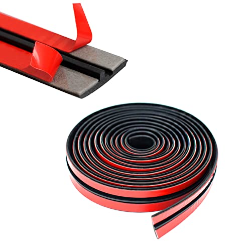 Image of Automotive Door Sealing Strip 2M/4M/8M,WMLBK T-Shaped Car Sealing Strip 14mm+19mm Sound Insulation Strip Windshield Rubber Seal for Car Front Rear Windshield