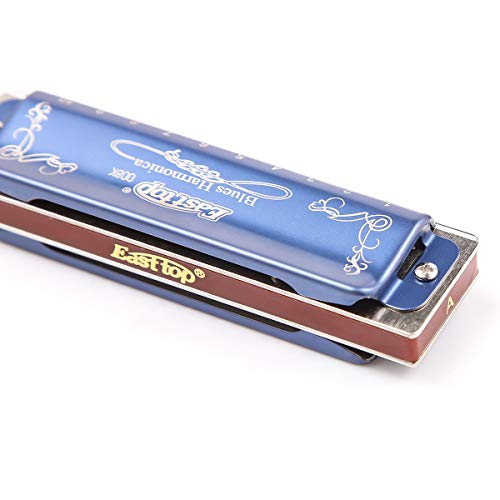 Harmonica bleu diatonique 008K à 10 trous avec étui, harmonica plus professionnel 20 tons pour débutants, étudiants… - Les Beatles, Paul McCartney, John Lennon, RIngo Starr, George Harrison Harmonica bleu diatonique 008K à 10 trous avec étui, harmonica plus professionnel 20 tons pour débutants, étudiants… – Image 7