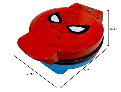 Uncanny Brands Marvel Spiderman Waffle Maker -Spidey\'s Mask on Your Waffles- Waffle Iron