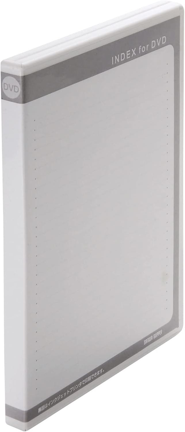 Sanwa Supply DVD-TN2-10WN DVD Tall Case (2 Pieces, Set of 10, White)