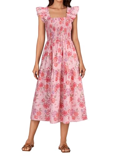 Image of Rooscier Women's A Line Smocked Midi Dress