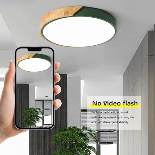 Plafonnier LED dimmable 50cm gris avec télécommande pour salon moderne - 3