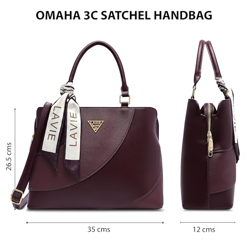 Image of Lavie Signature Women's Omaha 3C Satchel Handbag | Satchel Bag for Work | Ladies Purse | Stylish Shoulder Bag | Gift For Women
