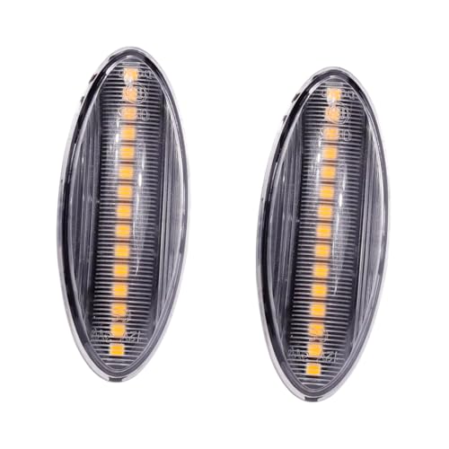 Kakulkomen Side Marker Led Front Fender Side Marker Light Turn Signal Lamp For To-yo-ta Yaris COROLLA Auris Mk1 E15 RAV4 Mk3 (Crystal)