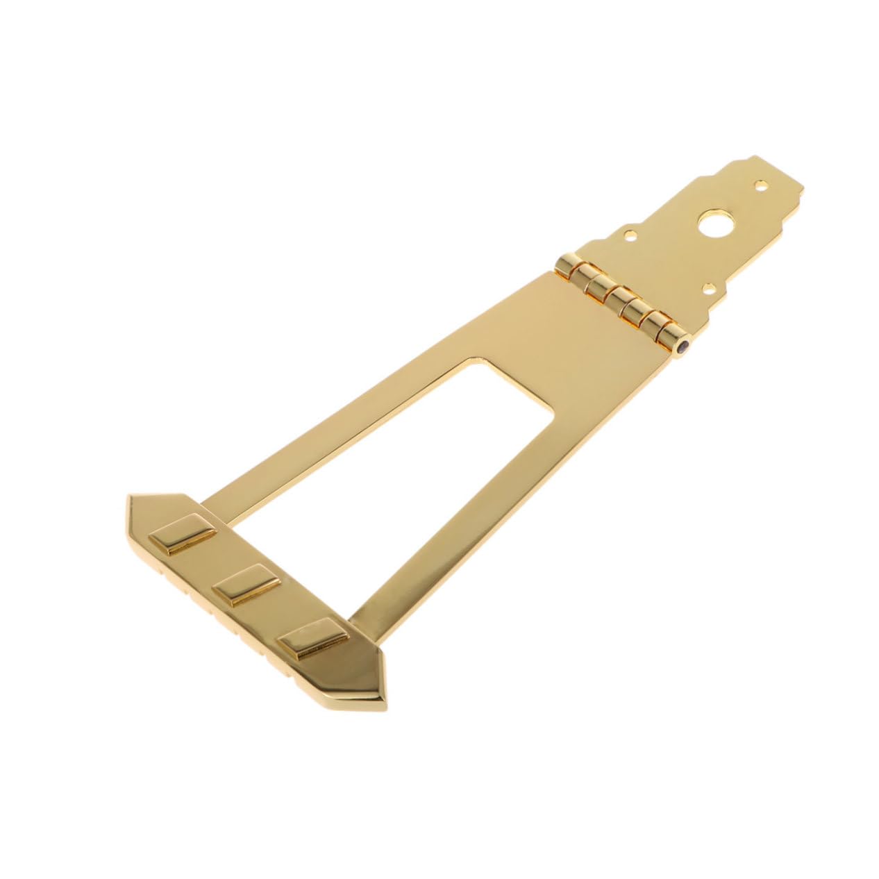 HEMOTON Jazz Accessory Guitar Tailpiece Bridge Acoustic Guitar Parts Chrome Bridge Tailpiece