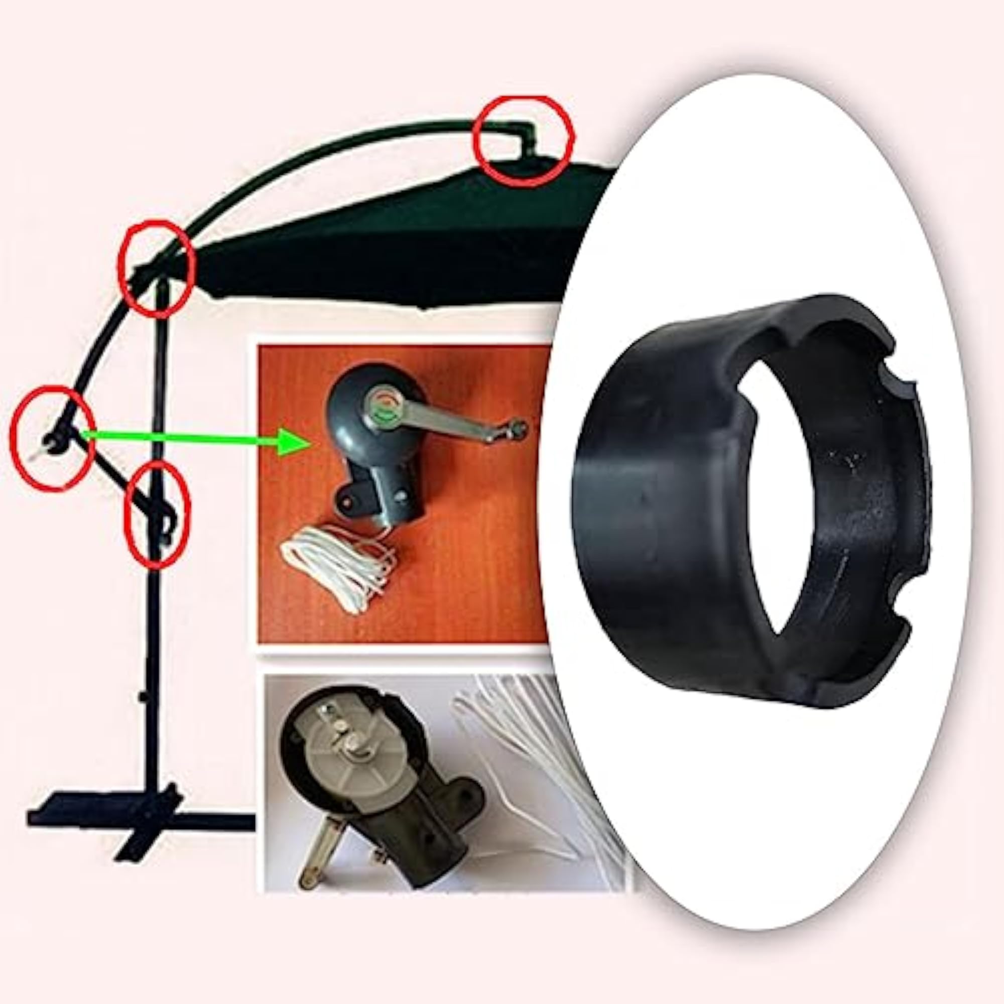 Patio Umbrella Accessories for Outdoor Beach Stand Base Sleeve