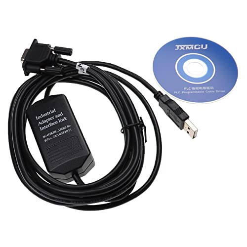 vhbw Programmierkabel RS-232 kompatibel mit AB-SLC 5/03 5/04 5/05 Computer & Peripheriegeräte - Seriell Adapter mit Treiber CD, 300 cm, Schwarz