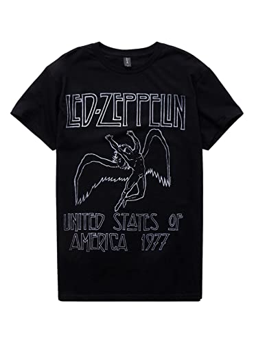 LED ZEPPELIN 1977年アメリカツアーTシャツ Led Zeppelin 1977 US TOUR T-Shirt NEW 100% Authentic
