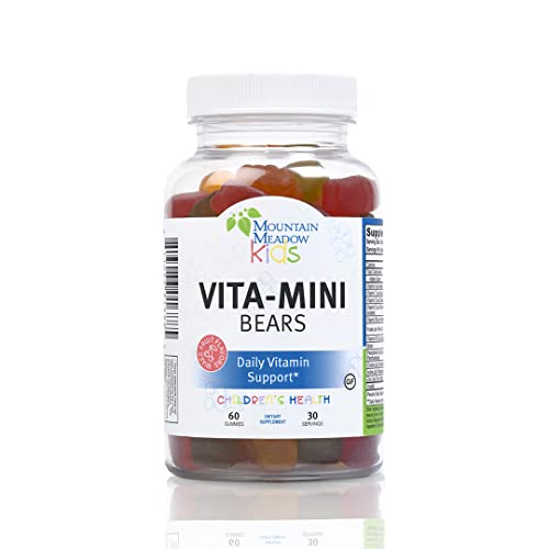 Mountain Meadow Herbs Vita-Mini Bears for Children | Multivitamin with Biotin, Folic & Pantothenic Acid, Iodin, Zinc | for Childrenâ€™s Healthy Development | Fruit Gummies, 60 ct.