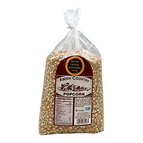 Amish Country Popcorn | 6 lb Bag | Popcorn Kernels | Small and Tender | Old Fashioned, Non-GMO and Gluten Free (6 Pound (Pack of 1), Extra Large Caramel) Cover