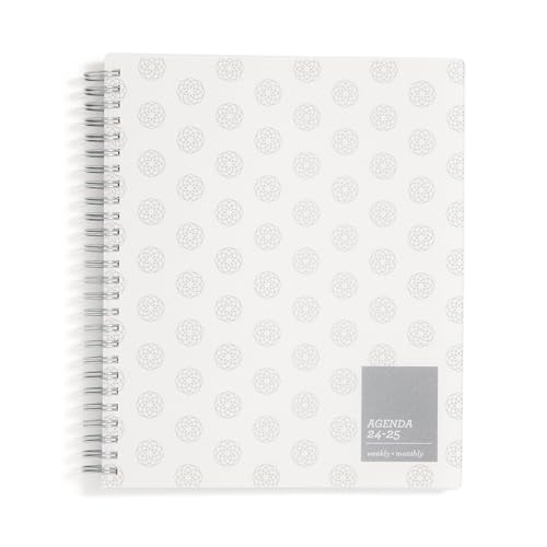 Blue Sky 2024-2025 Academic Year Weekly and Monthly Planner, 7" x 9", Flexible Cover, Wirebound, Regency Frosted (150676)