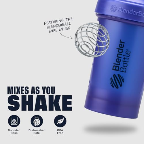 Image of BlenderBottle Classic V2 Shaker Bottle Perfect for Protein Shakes and Pre Workout, 28-Ounce, Reflex Blue