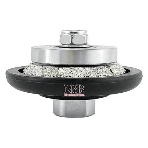 NBB Diamond Profile Wheel Diamond Router Bit Diamond Milling Drill chamfer Bit Grinding Wheel for Profiling Porcelain Tile Ceramic Granite Marble Stone Use on Angle Grinder (Bevel E5)