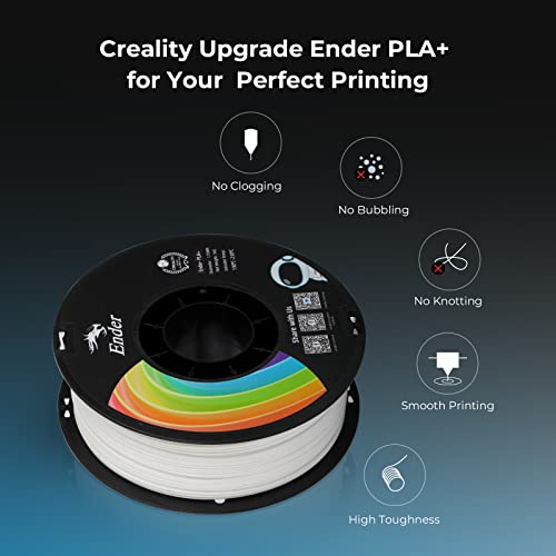 Image of Creality PLA Plus Filament 1.75mm, Upgrade PLA+ Filament Strong Toughness No-Tangling Vacuum Packaging 3D Printing Filament Fit Most FDM 3D Printers, 1kg Spool, Accuracy + /- 0.02mm, Green