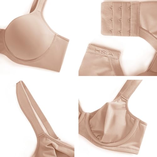 Hsia Minimizer Bras For Women Full Coverage Comfort Supportive Bra For Big Bust Taupe Beige 36Ddd thumb #4