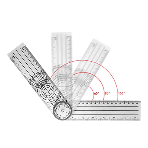 Goniómetro profesional 360 grados 0-140mm medidor de ángulos miniatura 2