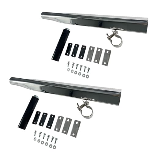 JKYH TECHPLUS New 2PCS Stainless Steel Quarter Fender Bracket for Quarter Single Axle Half Tandem Full Tandem Fenders Triangle Peterbilt Kenworth Freightliner Left and Right Side