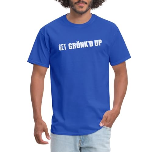 Spreadshirt Rob Gronkowski Get Gronk'd Up Men's T-Shirt, XL, Royal