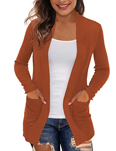 Image of REDHOTYPE Women's Cardigans with Pockets Casual Lightweight Open Front Cardigan Sweaters for Women (S-2XL)