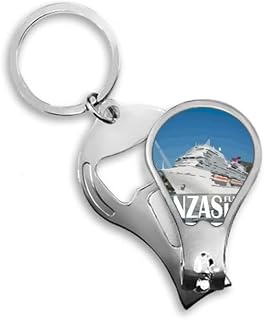 Giant Luxury Cruise Ship Poster Fingernail Clipper Cutter Opener Key Chain Scissor