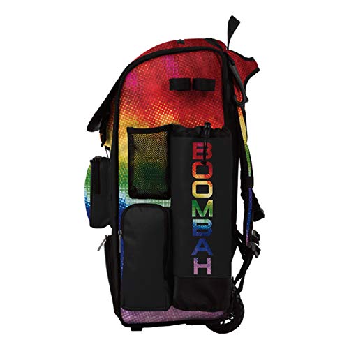 Boombah Superpack Hybrid Rolling Bat Bag - PIxelpop Bat Pack Multicolor - Wheeled & Backpack Version