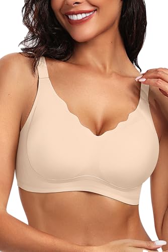 Image of OEAK Womens Wireless Jelly Bras Push Up Bralette Full Coverage No Underwire Bra Comfortable Everyday Seamless Tshirt Bras