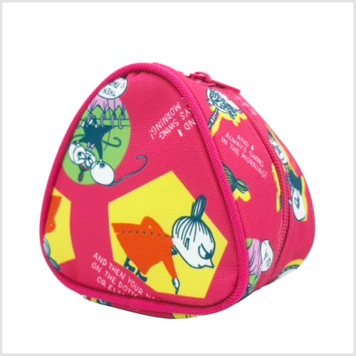 エムズトレード MOOMIN ムーミン おにぎりケース 【おにぎりが2つ入る】 おにぎりポーチ ランチ お弁当 軽量 リトルミイ ニョロニョロ (リトルミイ ピンク)