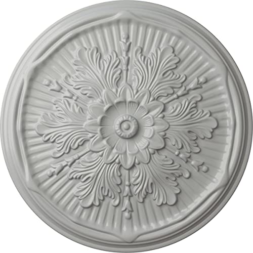 Ekena Millwork CM21LUFRF Luton Ceiling Medallion, Frost