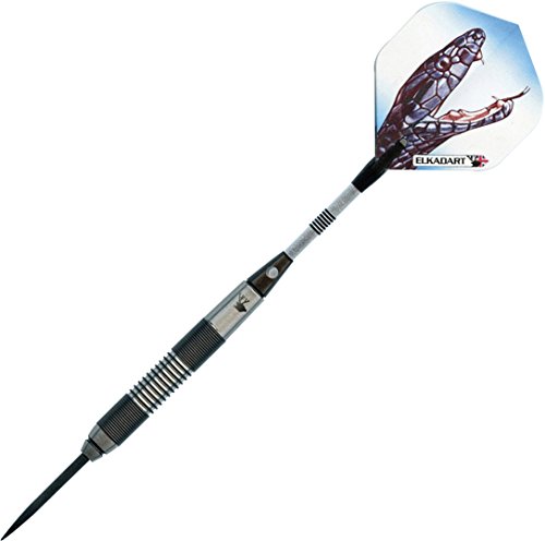Elkadart Black Mamba 80% Tungsten Steel Tip Darts With Storage/Travel Case, 20 Grams #TOP2