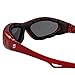 Hurricane Eyewear Category-5 Jet Ski Water-Sport Floating Goggles Interchangeable Sunglasses to Goggles Red Frame with Polarized Smoke Lens