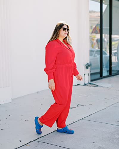 The Drop Women's Flame Red Jumpsuit By @Katiesturino, 3X, Plus Size #TOP2