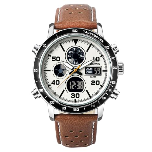 Montre étanche multifonction PINDOWS robuste avec quartz analogique - 2
