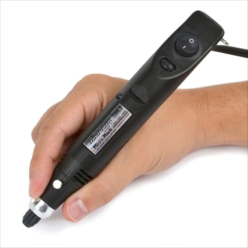 MicroLux® Micro Rotary Tool – Precision Rotary Tool for Hobby, Model Making, Woodworking, Jewelry & DIY Craft Projects