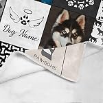 D-Story Custom Blanket Pet Loss Sympathy Blanket Pet Memorial Dog Cat Remembrance Gift,Personalized Dog Blankets with Photo & Name, Dog and Cat Memorial Gifts