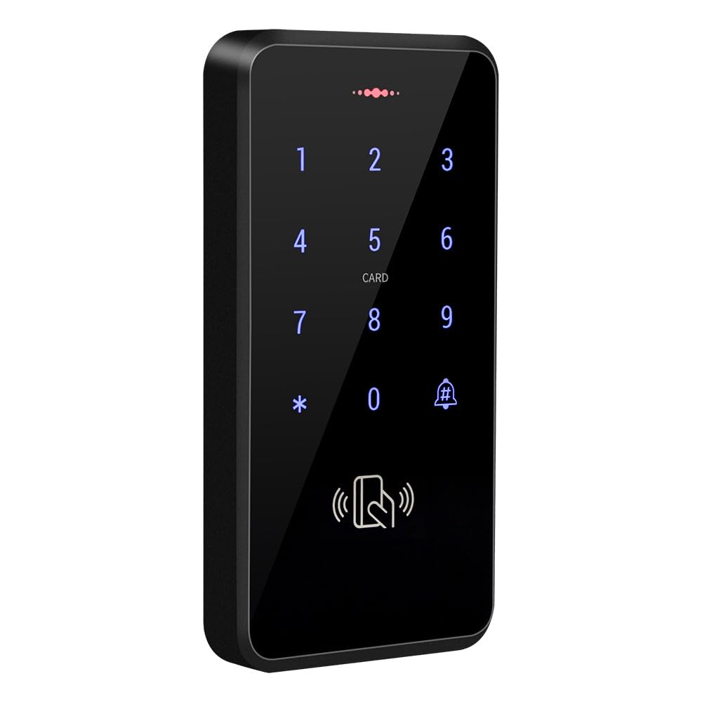 S20 Système de contrôle d'accès pour contrôleur d'accès, clavier rétroéclairé RFID, code d'ouverture de porte, étanche IP68, lecteur de carte 125 kHz, 10 porte-clés EM4100