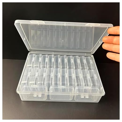 Bead Storage Organizers 24Pcs - Mini Storage Boxes with Hinged Lid Organizer for Small Items, Beads, Crafts, Jewelry and DIY Nail Art Accessories - Ideal Gift for Hobbyists & Artists (Combi D)