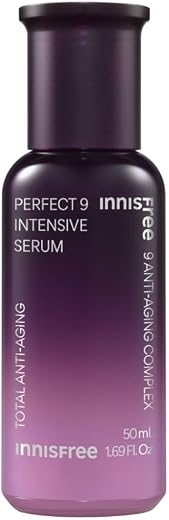 Innisfree Perfect 9 Repair Serum EX | Advanced Anti-Aging Korean Serum with Jeju Botanical Extracts | Targets 9 Signs of A...