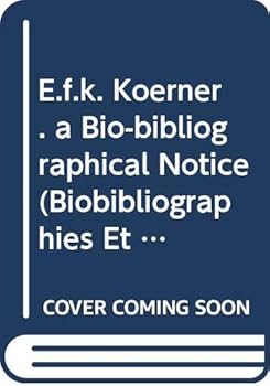 Paperback E.F.K. Koerner. a Bio-Bibliographical Notice Book