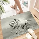 Super Absorption : Notre Tapis de Salle de Bain peut absorber l'eau rapidement en quelques secondes, gardant efficacement le plancher sec et propre. Le tapis de salle de bain deviendra sec rapidement et proprement pour éviter toute mauvaise odeur.