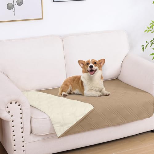 hyha Waterproof Reversible Dog Blanket, Soft Couch Cover for Dogs Washable