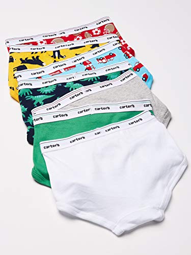 Carter's Boys' 7 Pack Dinosaur And Firetruck Underwear, Dinosaur (D31G125) / Firetruck/Bear/Ball, 4T / 5T #TOP2