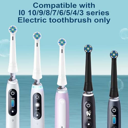 iO Toothbrush Heads for Gentle Care and Sensitive Teeth, Compatible with Oral B iO Series Electric Toothbrushes, Black - Image 5