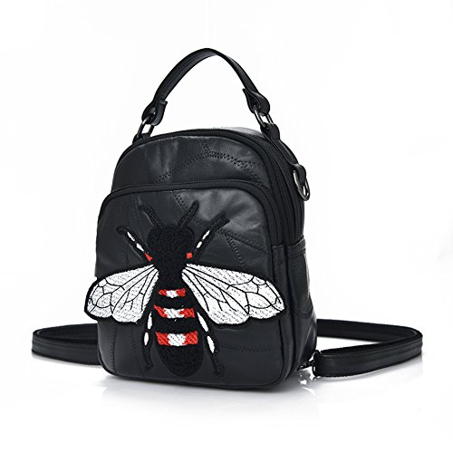 Sac à dos de voyage étudiant bicolore en basane pour sorties et cours