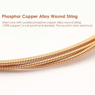 Btuty cordes de guitare acoustique cordes de guitare noyau en acier antirouille avec cuivre phosphoré enduit pour… - Les Beatles, Paul McCartney, John Lennon, RIngo Starr, George Harrison Btuty cordes de guitare acoustique cordes de guitare noyau en acier antirouille avec cuivre phosphoré enduit pour… – Image 5