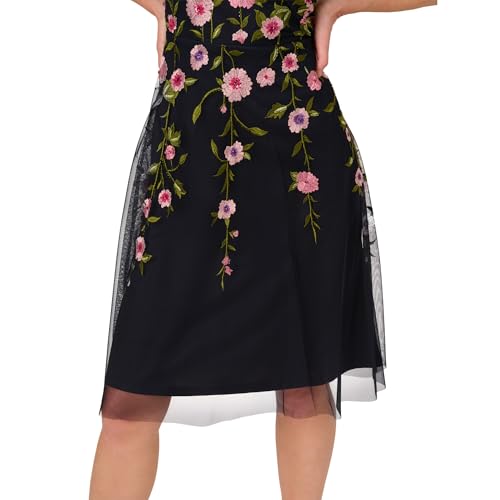 Adrianna Papell Women's Bead Embroidery Dress, Midnight Multi, 8 by Adrianna Papell - Used condition - Image 5